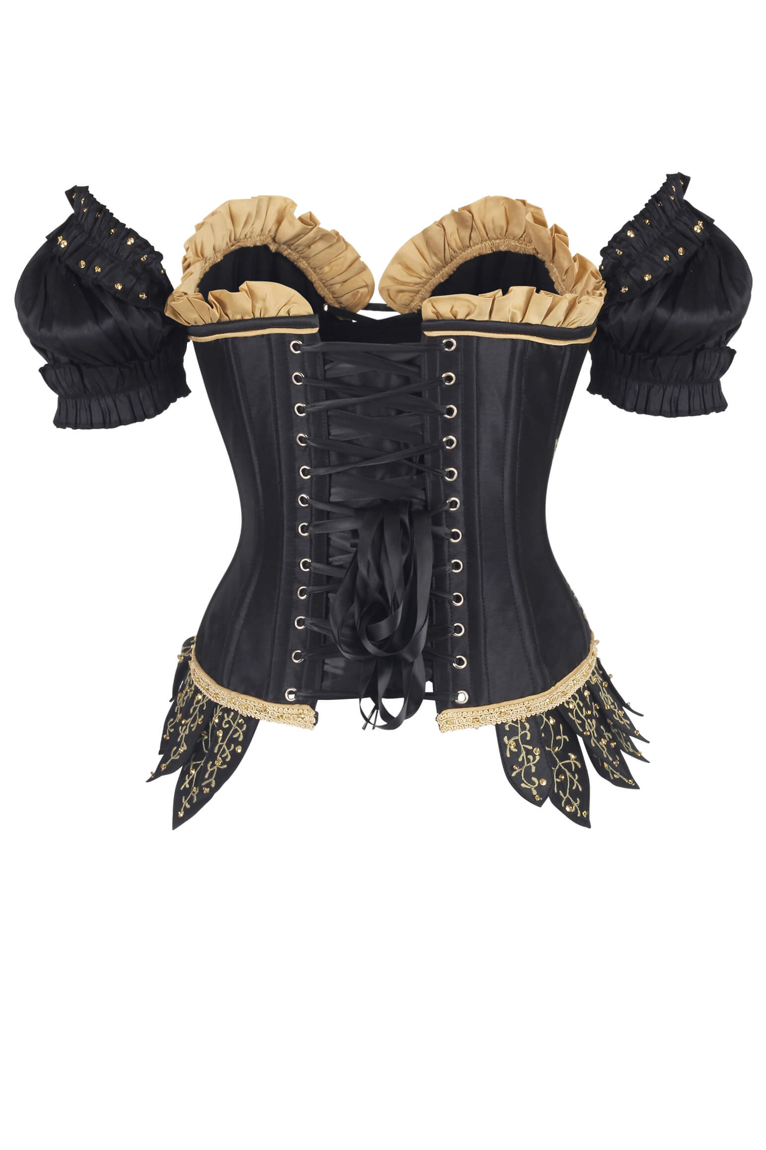 Kiyari Rococo Valkyrie Black Embroidery Corset