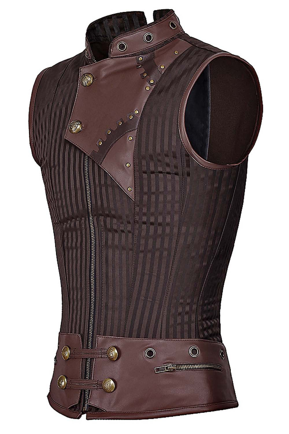 Detlef Steampunk Men's Overchest Corset