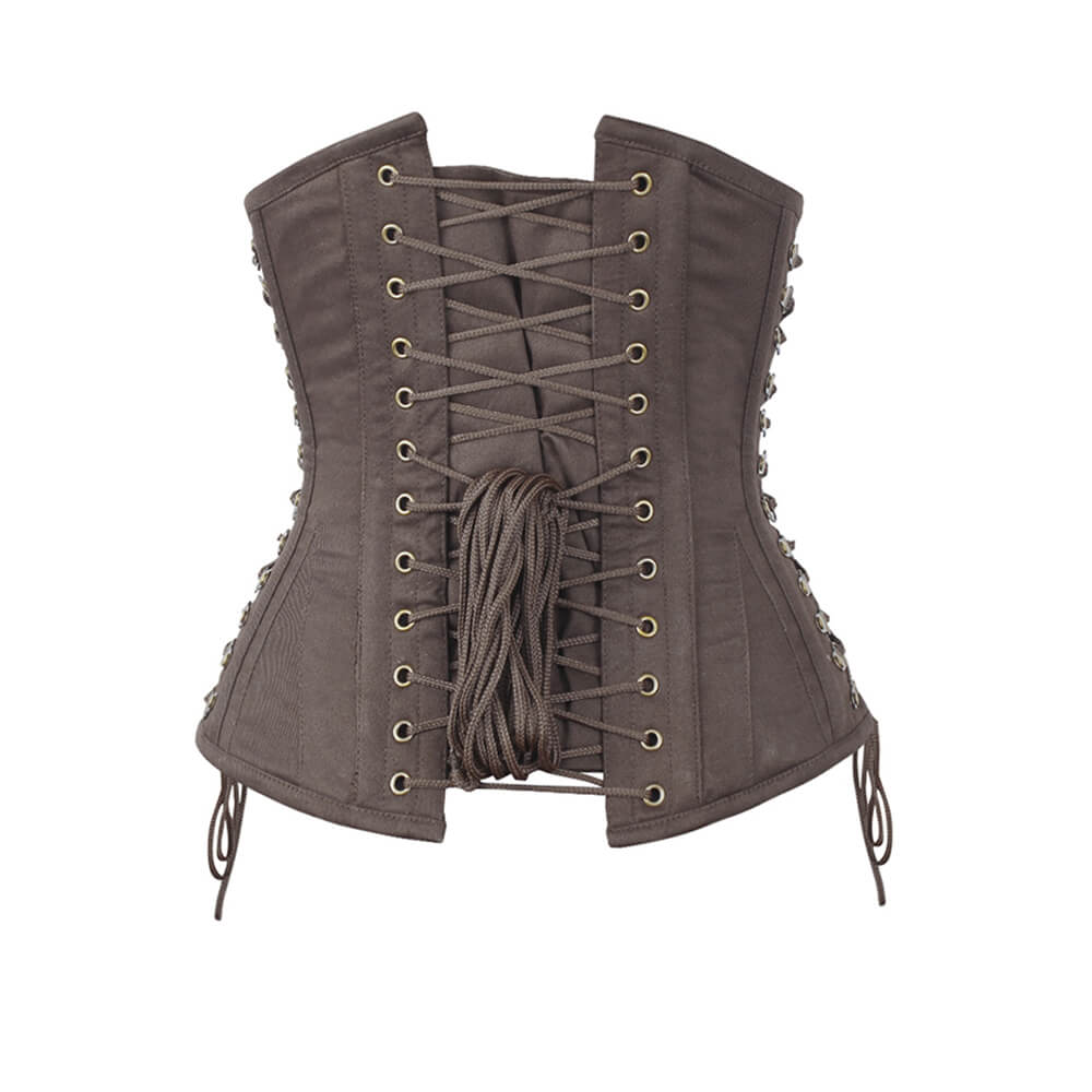 Nanetta Steampunk Underbust Cotton Corset