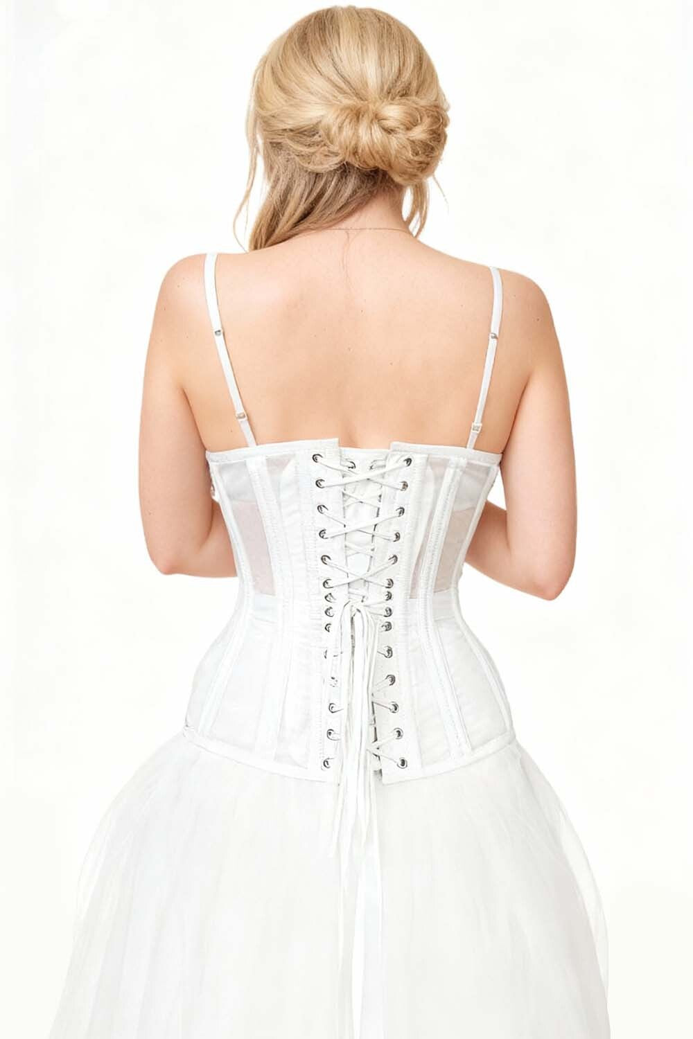 Angie Waist Training Underbust White Corset