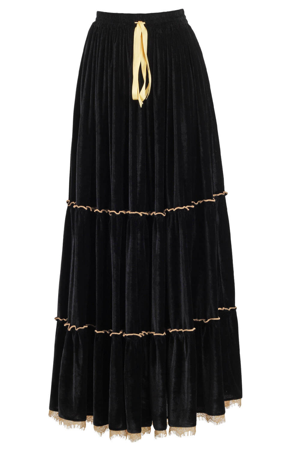 Latrisha Black Velvet Corset with Skirt Option