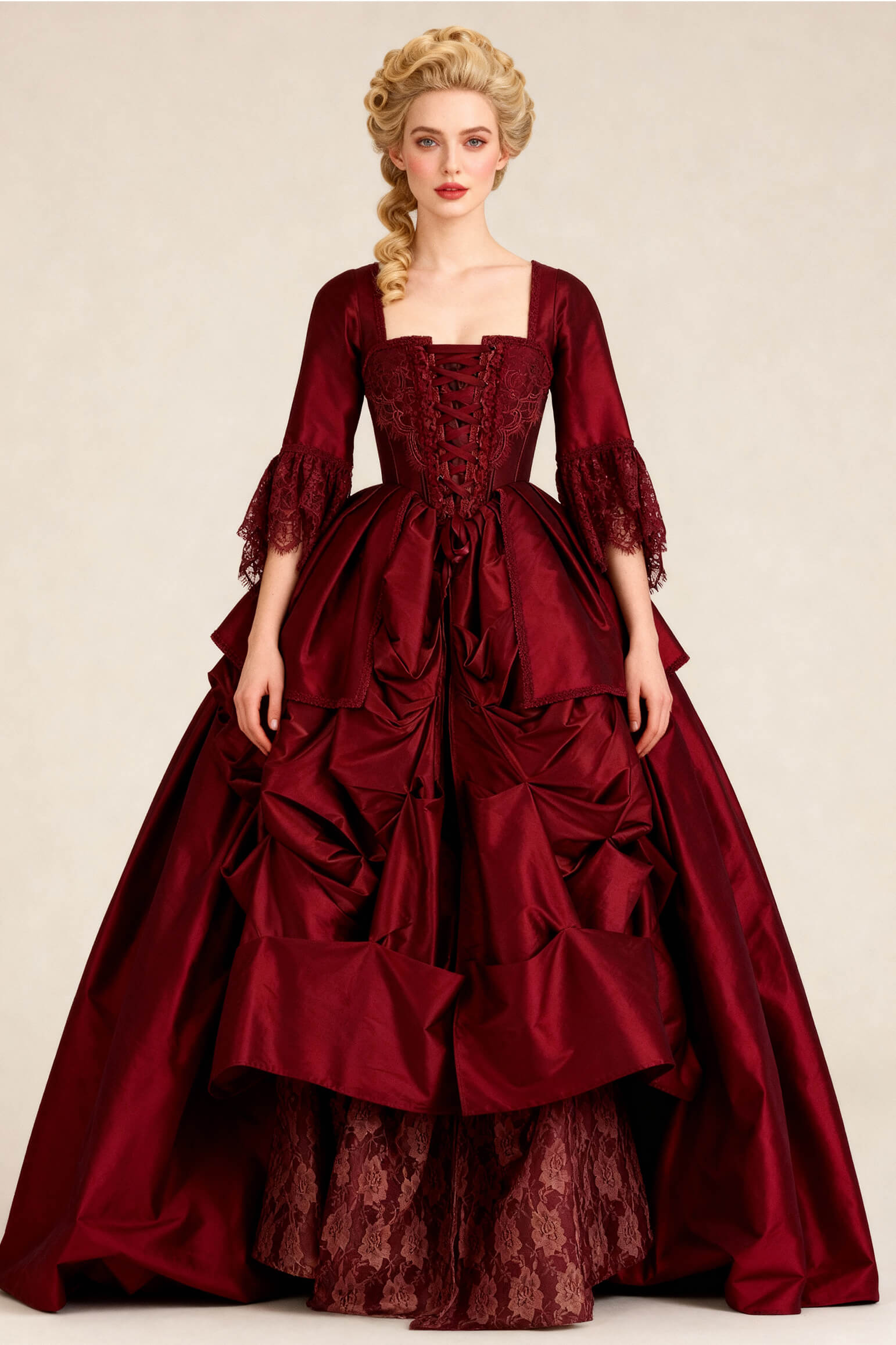 Jolena Rococo Marie Taffeta Corset Dress